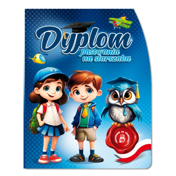 Zestaw Pasowanie na Starszaka (Dyplom, Biret, Zakładka)