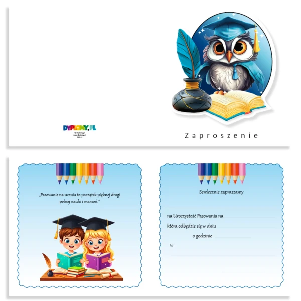 Zaproszenie na Pasowanie – 3D