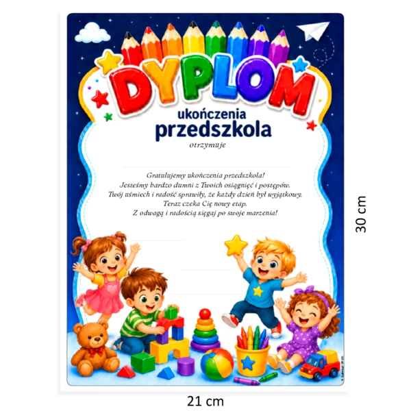 Prezent ukończenie 1 klasy (z biretem)