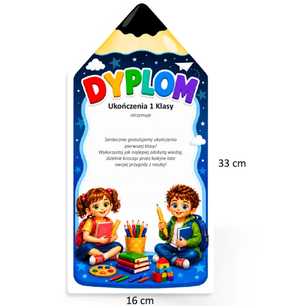 Prezent ukończenie 1 klasy (przypinka)