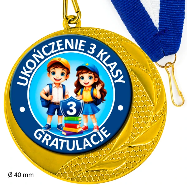 Prezent ukończenie 3 klasy (medal)