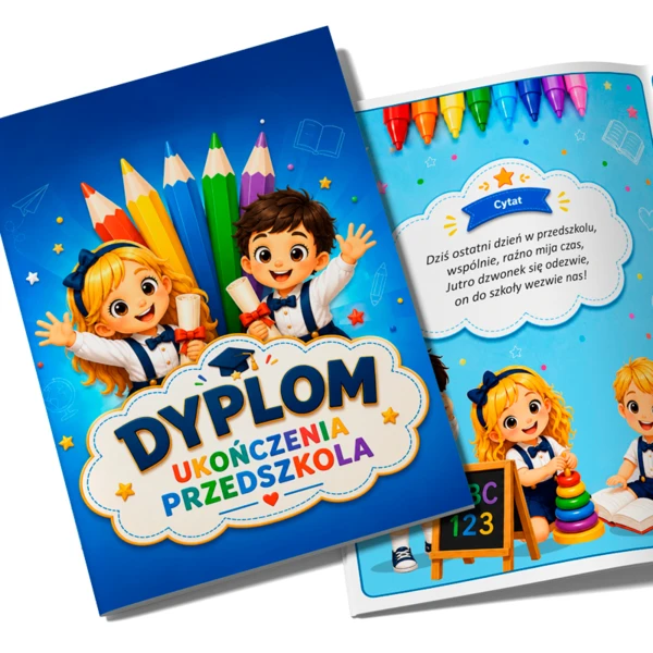 Składany Dyplom Ukończenia Przedszkola