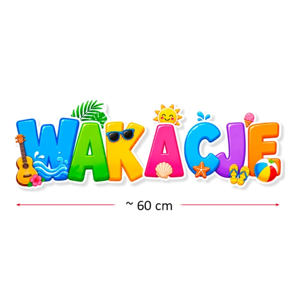Dekoracja przedszkolna Wakacyjna Piątka