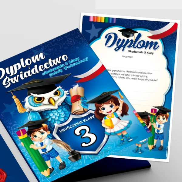 Dyplom Ukończenia 3 Klasy + Teczka