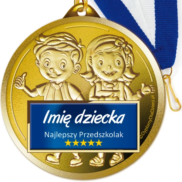 Medal Najlepszy Przedszkolak – Imienny