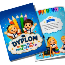 Składany Dyplom Ukończenia Przedszkola