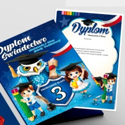 Dyplom Ukończenia 3 Klasy + Teczka